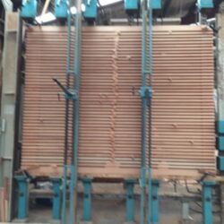 Close-up view of vertical timber batten screen panels, showing the fine spacing and craftsmanship of the joinery. Vertical Batten Screen Close-Up