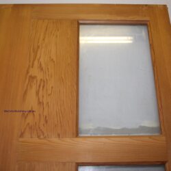 Single raised panel door in light oak or natural timber finish, a classic design for internal heritage applications.